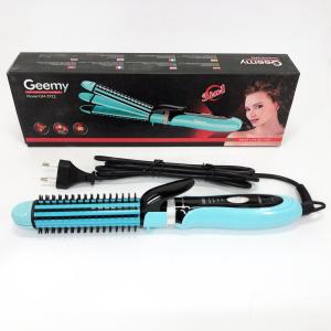 Плойка-праска 3в1 Geemy GM-2922 Плойка для створення об'ємних зачісок, Стайлер для завивки Blue