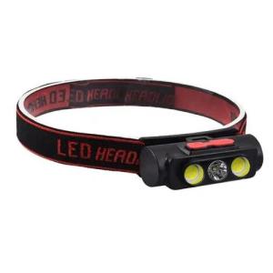 Ліхтар налобний PLD-2119B-XPE+2COB(white+red), Ліхтар на голову для риболовлі, Водонепроникний ліхтарик