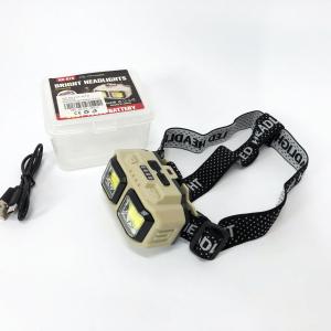 Ліхтар налобний акумуляторний Bailong HX-816 2COB(white+red) вологозахист, Ліхтар на голову для бігу