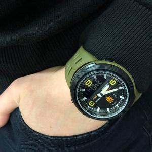 Годинник наручний чоловічий SKMEI 5561/1655AGBK, Протиударний годинник, Годинник для військовослужбовців
