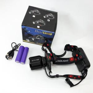Ліхтар налобний PLD-T115-2PM10-TG (white+blue), Ліхтар акумуляторний для риболовлі, водонепроникний