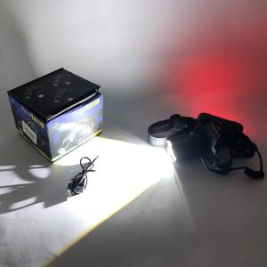Ліхтар налобний PLD-T115-2PM10-TG (white+blue), Ліхтар акумуляторний для риболовлі, водонепроникний