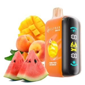 Elf Bar Raya D3 25000. Манго Персик Кавун (Mango Peach Watermelon)