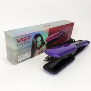 Широка праска для випрямлення волосся VGR V-506 потужністю 55 Вт з LED дисплеєм 130-210 градусів фіолетовий