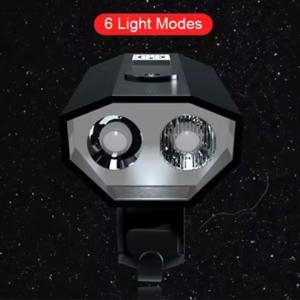 Велоліхтар BK-08/01 Pro-2XPE, Ліхтарик для катання на велосипеді, Велосипедний ліхтар з фіксацією на кермо