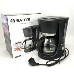 Кавоварка крапельна Satori SCM-600-PBL 650 Вт, Маленька кавомашина для дому, Маленька кавомашина