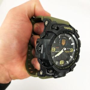 Годинник наручний чоловічий SKMEI 6851/1586AG, Військовий чоловічий наручний годинник зелений, Годинник спортивний