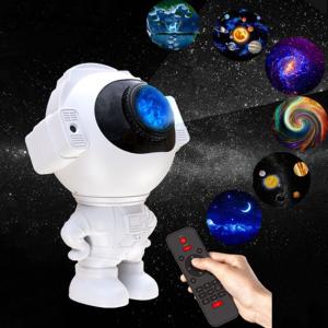 Зірковий 3D проектор Astronaut Bluetooth з пультом, Проектор нічний космонавт зоряне небо в дитячий