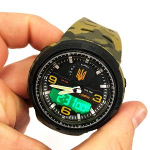Годинник наручний чоловічий SKMEI 5561/1655CMGNBK, Військовий тактичний годинник