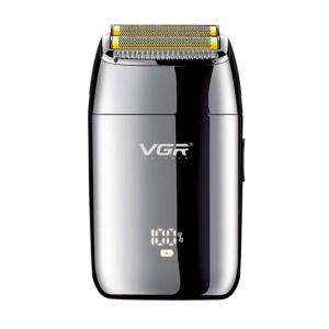 Професійний шейвер VGR V-399 SILVER, бездротова електробритва, бритва триммер для бороди