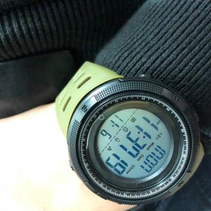 Годинник наручний чоловічий SKMEI 2070AGWT ARMY GREEN, армійський годинник протиударний. Колір: зелений
