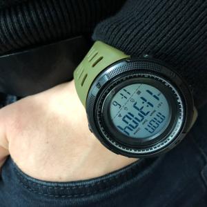 Годинник наручний чоловічий SKMEI 2070AGWT ARMY GREEN, армійський годинник протиударний. Колір: зелений