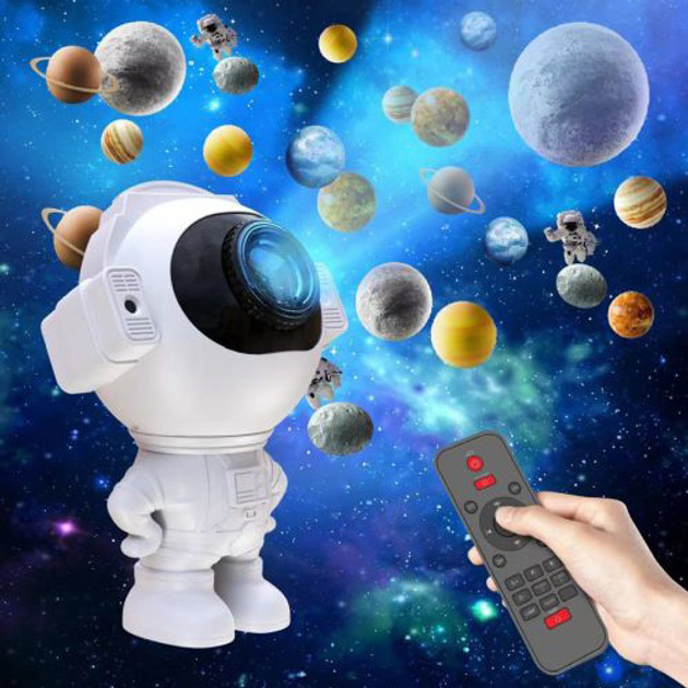 Зірковий 3D проектор Astronaut, Лазерний проектор зоряного неба Космос Проектор зоряного неба в кімнату