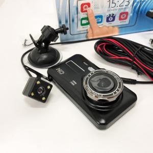 Автомобільний відеореєстратор із двома камерами T672, LCD 4", 1080P Full HD, з підтримкою нічного бачення