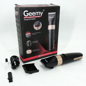 Акумуляторна машинка для стрижки волосся Gemei GM-6042, окантувальна машинка Black