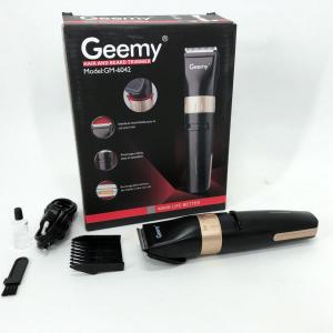Акумуляторна машинка для стрижки волосся Gemei GM-6042, окантувальна машинка Black