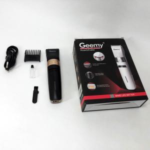 Акумуляторна машинка для стрижки волосся Gemei GM-6042, окантувальна машинка Black