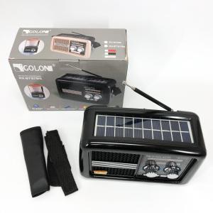 Радіо приймач Golon RX-BT978S сонячна панель AUX 3.5mm, Радіо приймач з вбудованим акумулятором
