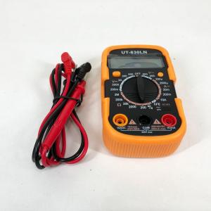 Мультиметр DT-830 LN з підсвічуванням та звуком ABaTap до 750 В Помаранчевий, тестер для вимірювання напруги