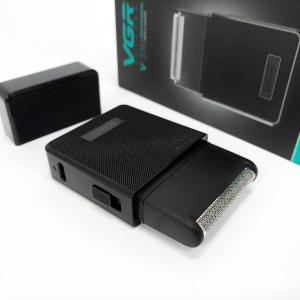 Електробритва VGR V-376 BLACK шейвер, Бюджетна машинка для стрижки бороди, Бездротова електробритва