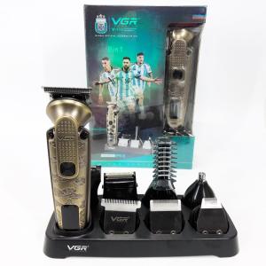 Набір для стрижки VGR 8 в 1 V-103, 19 насадок, Машинка для стрижки для дому, Машинка для стрижки чоловіча
