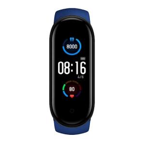 Фітнес браслет Smart Watch M5 Band Classic Black смарт годинник-трекер. Колір синій