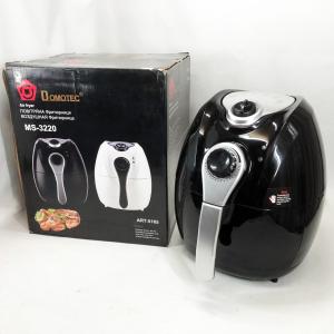 Аерофритниця Мультипіч Аерогриль Domotec MS-3220 1300Вт 4.5л Безмасляна з Таймером Black