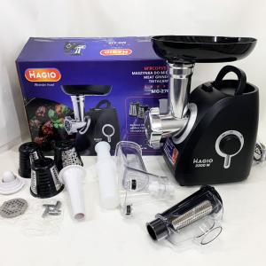 М'ясорубка MAGIO MG-270 2200 Вт М'ясорубка з насадками для нарізки овочів, М'ясорубка електрична для м'яса