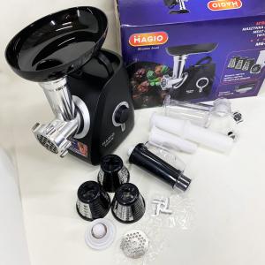 М'ясорубка MAGIO MG-270 2200 Вт М'ясорубка з насадками для нарізки овочів, М'ясорубка електрична для м'яса