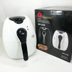 Аерофритниця Мультипіч Аерогриль Domotec MS-3220 1300Вт 4.5л Безмасляна з Таймером White