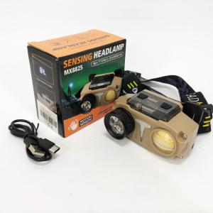 Ліхтар налобний CH-8825-3P35+COB(white+yellow)+RGB, Ліхтар на голову діодний, Ліхтар акумуляторний