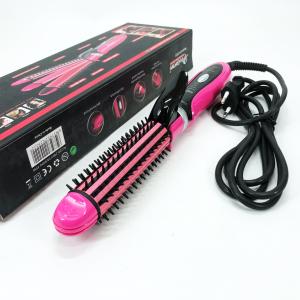 Плойка-праска 3в1 Geemy GM-2922, Сучасні щипці для завивки волосся, Прилад для завивки Pink