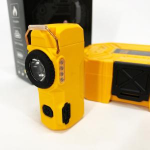 Багатофункціональний армійський ліхтар D50-SMD - індикація заряду, запальничка. Колір: жовтий