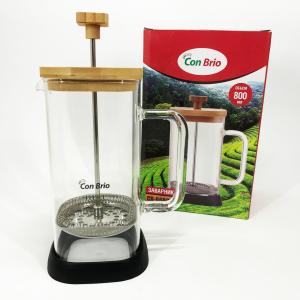 Френч-прес Con Brio CB-6680W 800 мл, Френч-прес з ручкою, Френч-прес для кави, Френч-прес для чаю