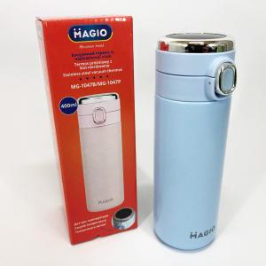 Термос SMART MAGIO MG-1047B вакуумний 400 мл, Розумний термос з датчиком температури, Термос похідний Blue