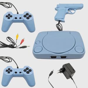 Портативна ігрова консоль Puls FunGame FS1 ретро приставка Wireless 2 джойстика, пістолет/ 9999 ігор
