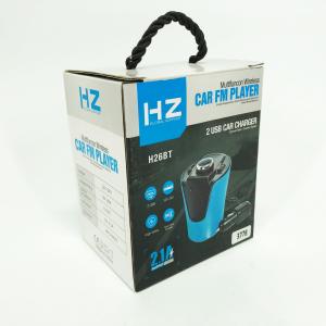 Автомобільний FM-трансмітер модулятор HZ FM MOD H26+BT (BX6) живлення від прикурювача з Bluetooth
