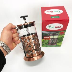 Френч-прес Заварник для чаю Con Brio CB-5160 600мл, Чайник самовар скляний, Чайники для заварювання