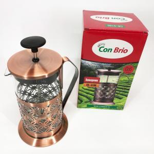 Френч-прес Заварник для чаю Con Brio CB-5160 600мл, Чайник самовар скляний, Чайники для заварювання