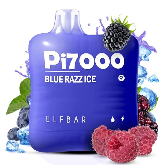 Elf Bar Pi7000. Синя Малина (Blue Razz Ice)