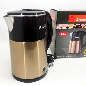 Електрочайник чайник 2.3 л із нержавіючої сталі Domotec MS-5029. Колір: жовтий