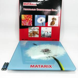 Ваги для підлоги MATARIX MX-452 180 кг, Ваги для вимірювання маси тіла, Електронні ваги кульбаба