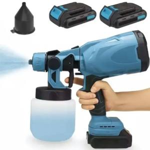 Краскопульт акумуляторний Krafftec 48V/2Ah 600Вт 800 мл фарборозпилювач портативний
