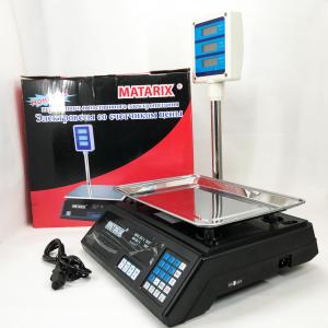 Ваги товарні Matarix MX-411+ на 50 кг, Ваги торговельні з табло, Ваги торговельні настільні зі стійкою