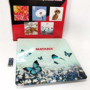 Ваги для підлоги MATARIX MX-452 180 кг, Ваги для вимірювання маси тіла, Електронні ваги метелика