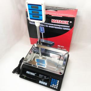 Ваги товарні Matarix MX-411+ на 50 кг, Ваги торговельні з табло, Ваги торговельні настільні зі стійкою