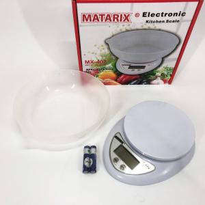 Кухонні електронні ваги з чашею до 5 кг Matarix MX-407, Компактні електронні кухонні ваги