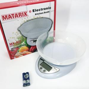 Кухонні електронні ваги з чашею до 5 кг Matarix MX-407, Компактні електронні кухонні ваги