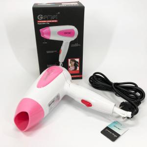 Фен для волосся складаний дорожній Gemei GM-1756 1200 Вт, Домашній фен для укладання Pink