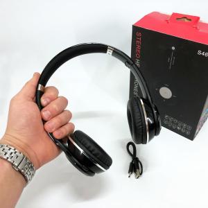 Бездротові навушники S460 Bluetooth black з MP3 плеєром чорний 18-20000 Гц, Бездротові блюз навушники